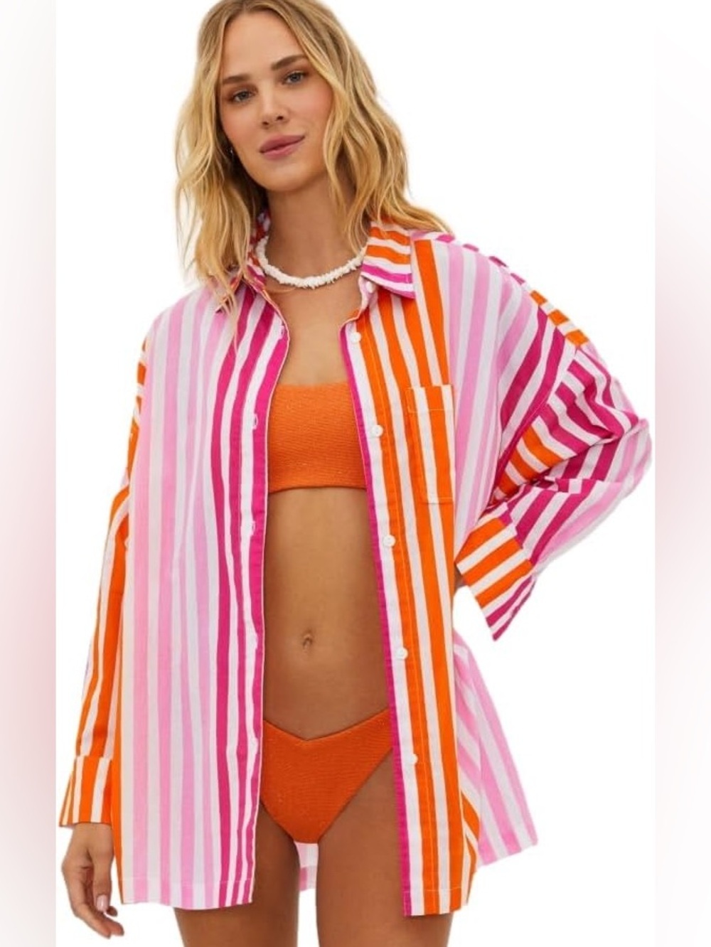 Beach Riot Alexa Top in Sunset Stripes S/M